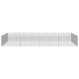 NNEVL Free Range Animal Enclosure 24-Panel 54x60 cm Galvanised Iron