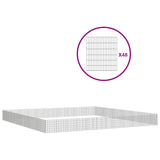 NNEVL Free Range Animal Enclosure 48-Panel 54x60 cm Galvanised Iron