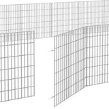 NNEVL Free Range Animal Enclosure 48-Panel 54x60 cm Galvanised Iron