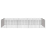NNEVL Free Range Animal Enclosure 24-Panel 54x80 cm Galvanised Iron