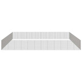 NNEVL Free Range Animal Enclosure 48-Panel 54x80 cm Galvanised Iron