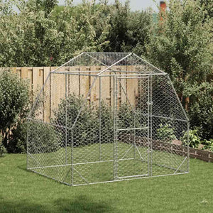 NNEVL Chicken Run 2.5x2x2.25 m Galvanised Steel