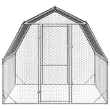 NNEVL Chicken Run with Roof 2.5x2x2.25 m Galvanised Steel