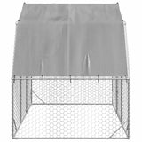 NNEVL Chicken Run with Roof 2.5x2x2.25 m Galvanised Steel