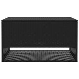 NNEVL Outdoor Cushion Box Black 100x55x55.5 cm Poly Rattan