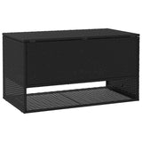 NNEVL Outdoor Cushion Box Black 100x55x55.5 cm Poly Rattan