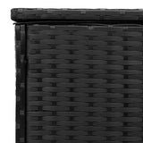 NNEVL Outdoor Cushion Box Black 100x55x55.5 cm Poly Rattan