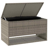 NNEVL Outdoor Cushion Box Grey 100x55x55.5 cm Poly Rattan
