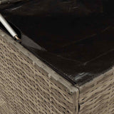 NNEVL Outdoor Cushion Box Grey 100x55x55.5 cm Poly Rattan