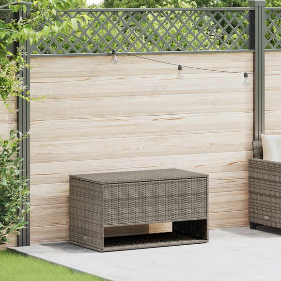 NNEVL Outdoor Cushion Box Grey 100x55x55.5 cm Poly Rattan