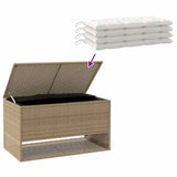 NNEVL Outdoor Cushion Box Beige 100x55x55.5 cm Poly Rattan