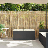 NNEVL Garden Bench with Cushion Black 110x40x44 cm Poly Rattan