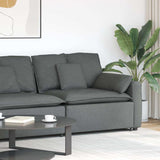 NNEVL Modular Sofa Armrest End Module with Cushions Dark Grey 100 cm