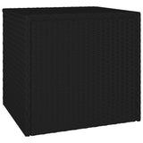NNEVL Garden Side Tables 3 pcs Black Poly Rattan