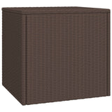 NNEVL Garden Side Tables 3 pcs Brown Poly Rattan
