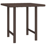 NNEVL Garden Side Tables 3 pcs Brown Poly Rattan