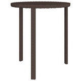 NNEVL Garden Side Tables 3 pcs Brown Poly Rattan
