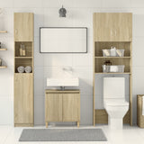 NNEVL Bathroom Furniture Set 2 pcs Sonoma Oak Engineered Wood