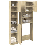 NNEVL Bathroom Furniture Set 2 pcs Sonoma Oak Engineered Wood