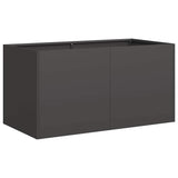 NNEVL Planter Black 80x40x40 cm Cold-rolled Steel