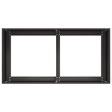 NNEVL Planter Black 80x40x40 cm Cold-rolled Steel