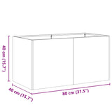 NNEVL Planter Black 80x40x40 cm Cold-rolled Steel