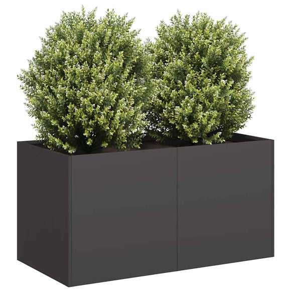 NNEVL Planter Black 80x40x40 cm Cold-rolled Steel