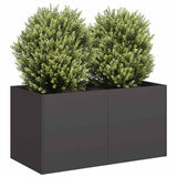 NNEVL Planter Black 80x40x40 cm Cold-rolled Steel