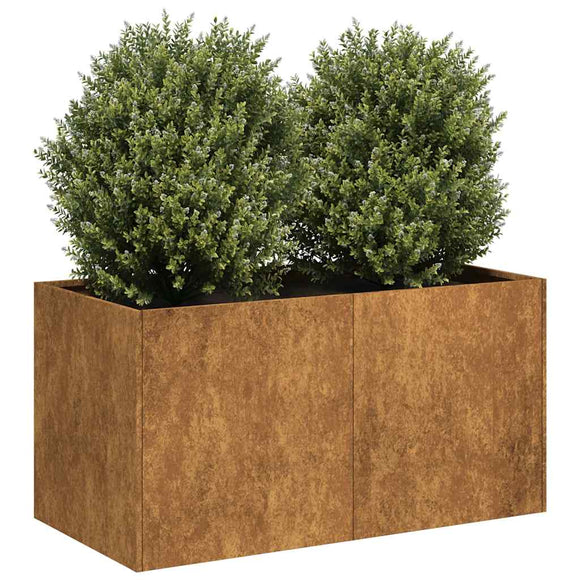 NNEVL Planter Rusty 80x40x40 cm Weathering Steel