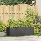 NNEVL Planter Black 120x40x40 cm Cold-rolled Steel