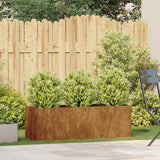 NNEVL Planter Rusty 120x40x40 cm Weathering Steel