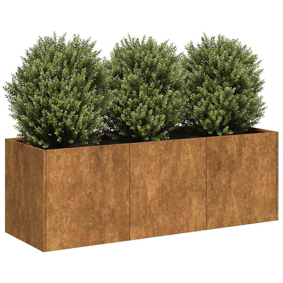 NNEVL Planter Rusty 120x40x40 cm Weathering Steel