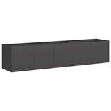 NNEVL Planter Black 200x40x40 cm Cold-rolled Steel