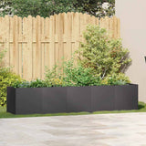 NNEVL Planter Black 200x40x40 cm Cold-rolled Steel