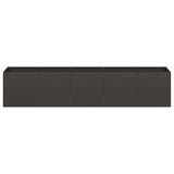 NNEVL Planter Black 200x40x40 cm Cold-rolled Steel