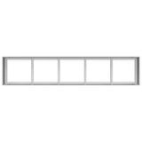 NNEVL Planter 200x40x40 cm Galvanised Steel