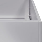 NNEVL Planter 200x40x40 cm Galvanised Steel