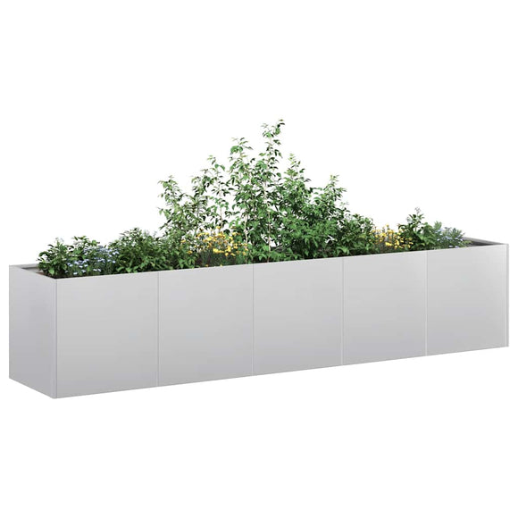 NNEVL Planter 200x40x40 cm Galvanised Steel