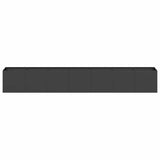 NNEVL Planter Black 280x40x40 cm Cold-rolled Steel