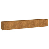 NNEVL Planter Rusty 280x40x40 cm Weathering Steel