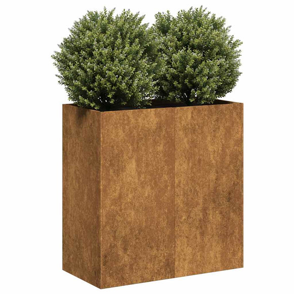 NNEVL Planter Rusty 80x40x80 cm Weathering Steel