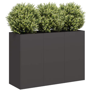 NNEVL Planter Black 120x40x80 cm Cold-rolled Steel