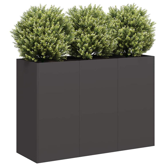 NNEVL Planter Black 120x40x80 cm Cold-rolled Steel
