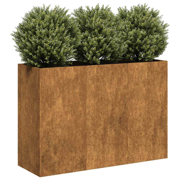 NNEVL Planter Rusty 120x40x80 cm Weathering Steel