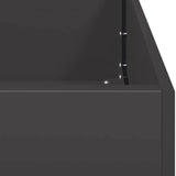 NNEVL Planter Black 200x40x80 cm Cold-rolled Steel