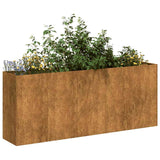 NNEVL Planter Rusty 200x40x80 cm Weathering Steel