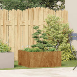 NNEVL Planter Rusty 80x80x40 cm Weathering Steel