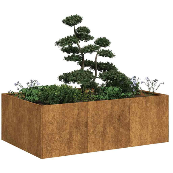 NNEVL Planter Rusty 120x80x40 cm Weathering Steel
