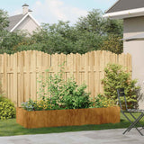 NNEVL Planter Rusty 200x80x40 cm Weathering Steel