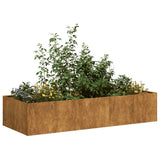 NNEVL Planter Rusty 200x80x40 cm Weathering Steel